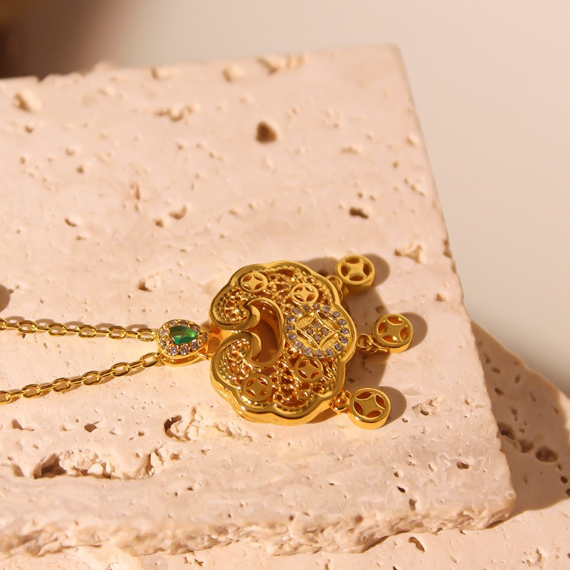 女性のための中国スタイルのロックネックレス,高級ジュエリー, - Luxury Lifestyle Jewelry のレビューと価格