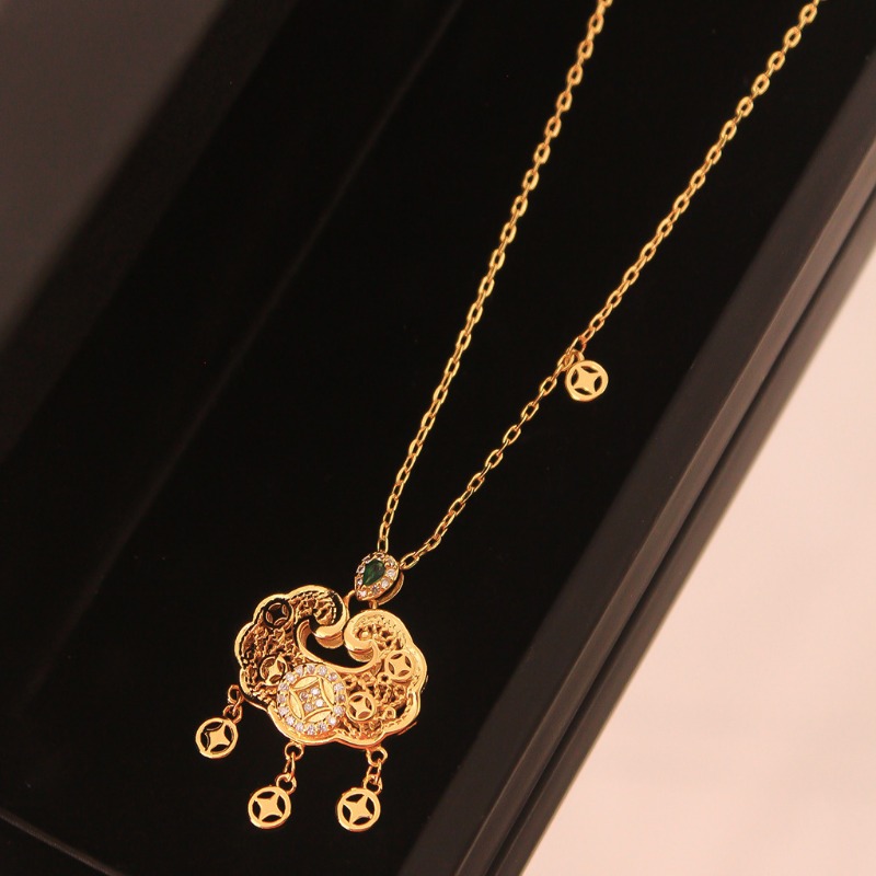 女性のための中国スタイルのロックネックレス,高級ジュエリー, - Luxury Lifestyle Jewelry のレビューと価格