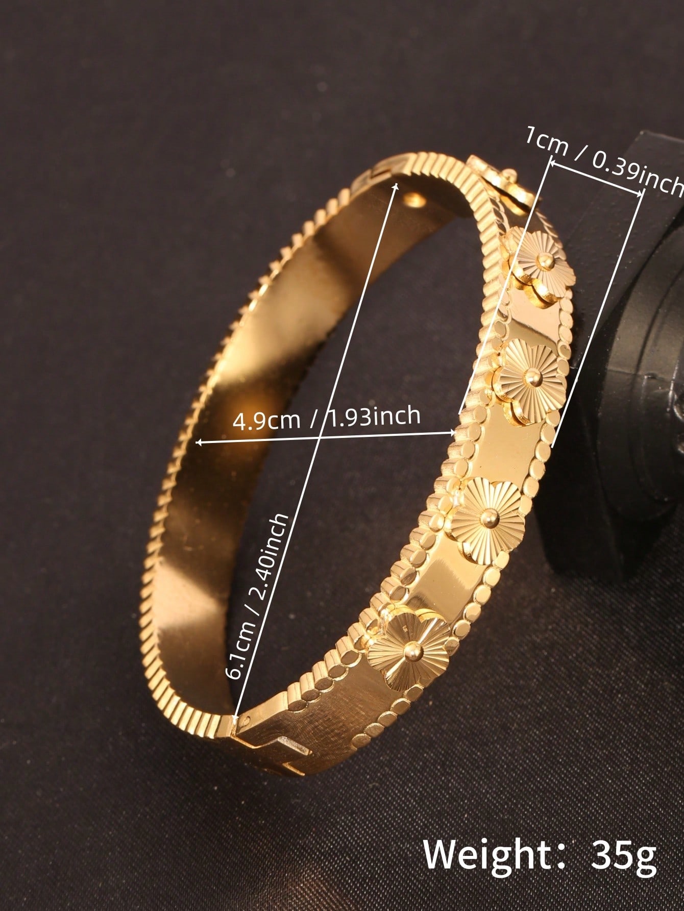 1個入り 欧米風レーザーフラワー万華鏡ローリングエッジブレス - Luxury Lifestyle Jewelry のレビューと価格
